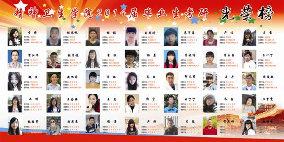 精神卫生学院考研光荣榜