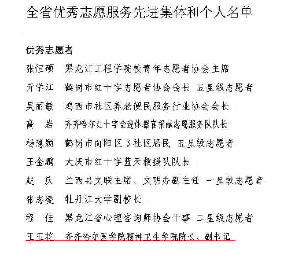 关于表彰2014年度志愿服务工作先进集体和个人的决定